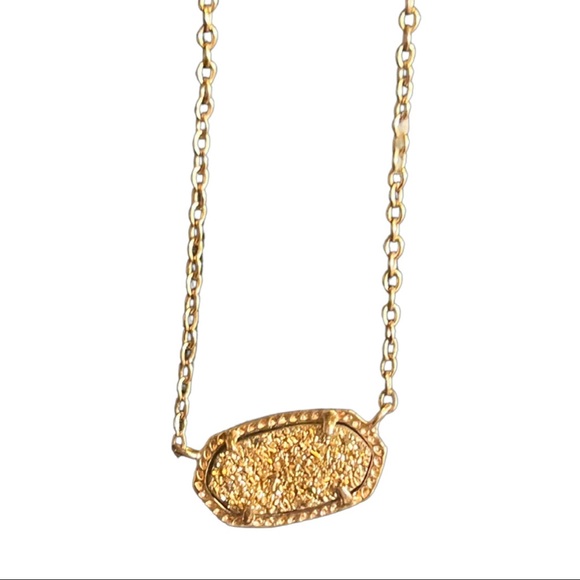 🔥SOLD🔥Kendra Scott Elisa Necklace in Rose Gold Drusy - Picture 4 of 7